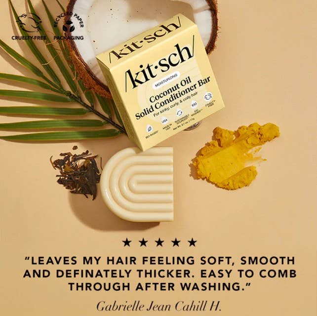 Coconut Oil Conditioner Bar for Dry Damaged Hair | KITSCH
