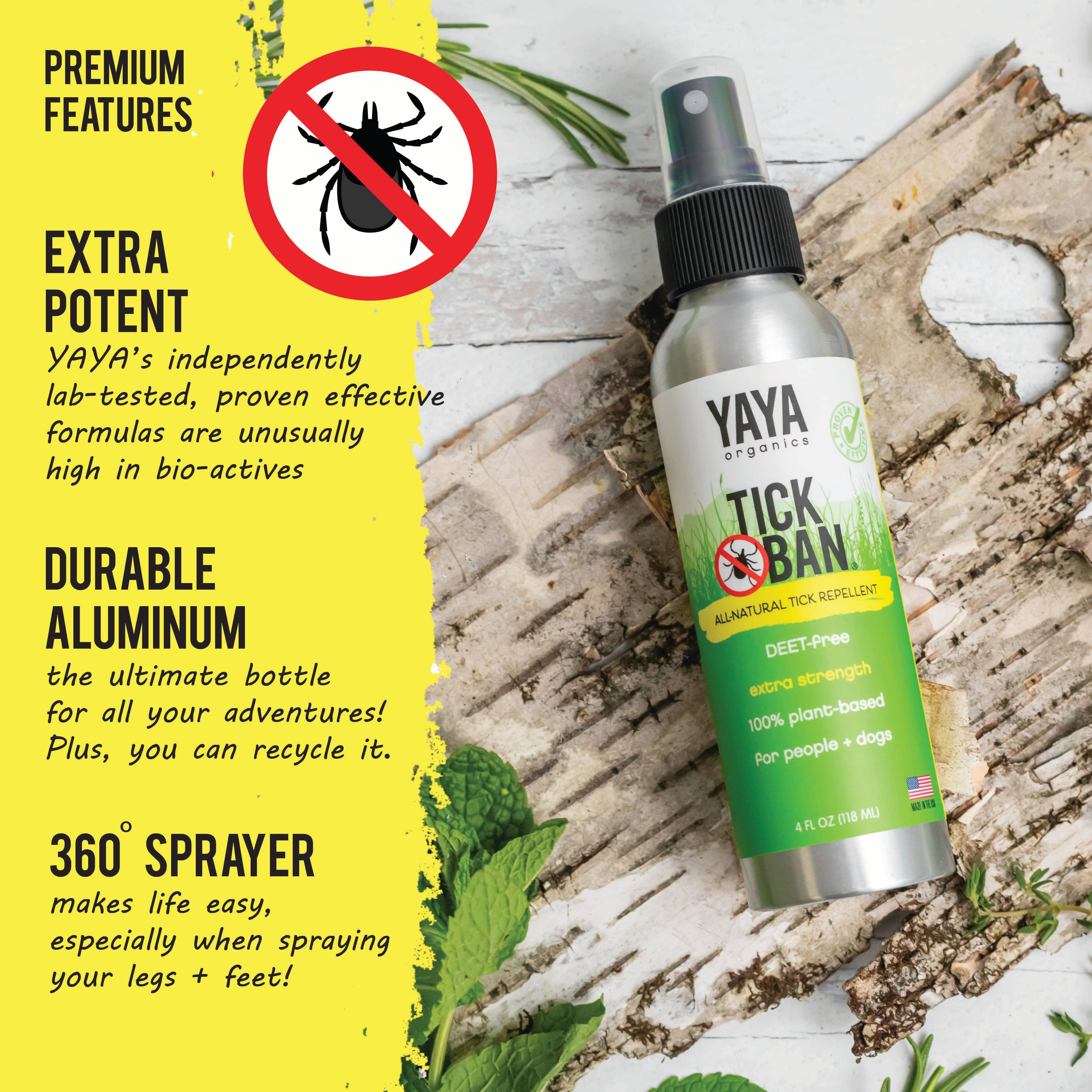 Tick Ban All-Natural Tick Repellent - 4 oz | Yaya