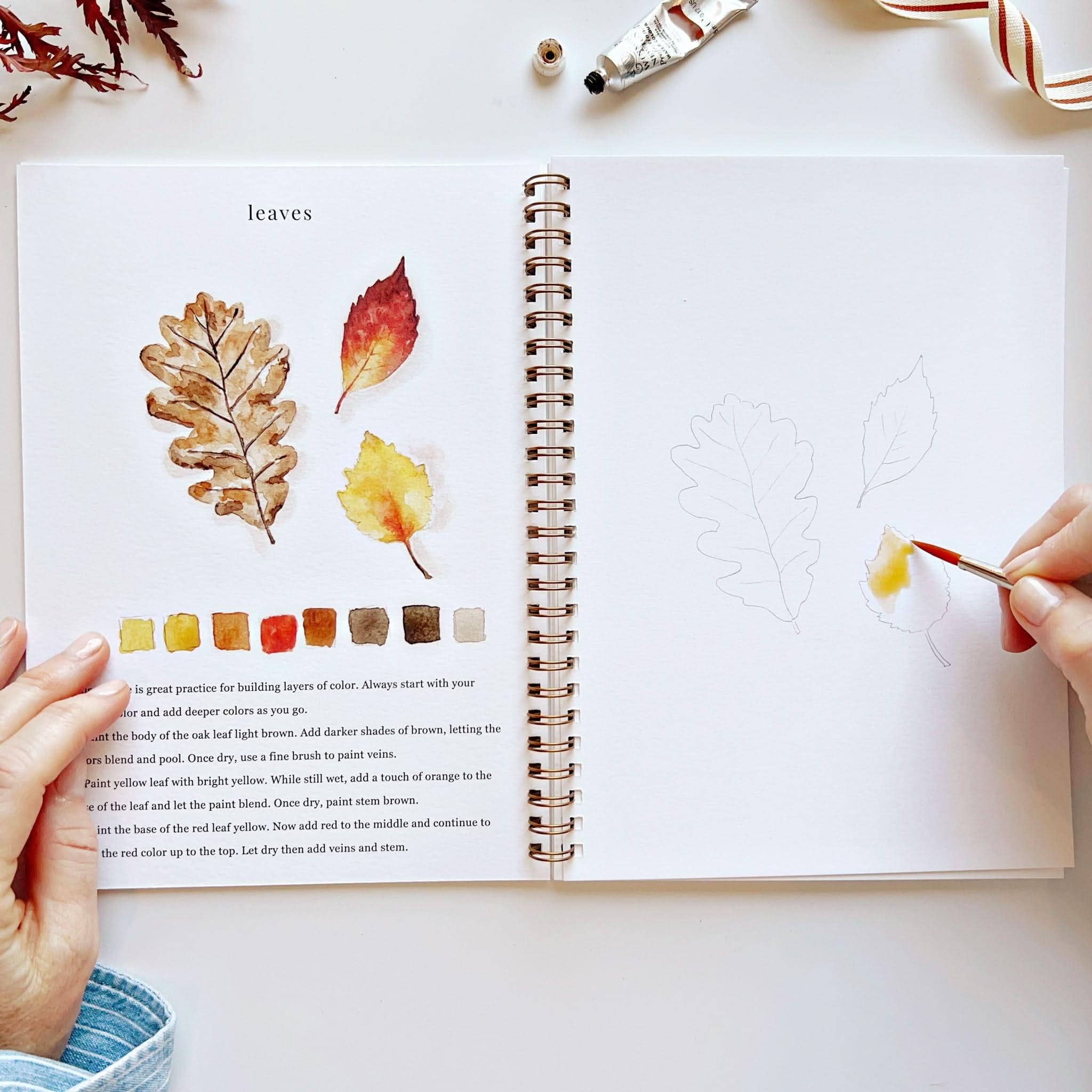 Autumn watercolor workbook | Emily Lex Studio