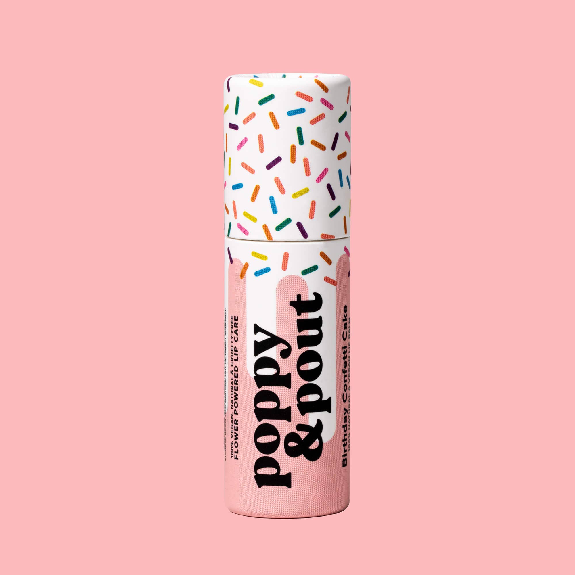 Lip Balm, Birthday Confetti Cake, Pink | Poppy & Pout