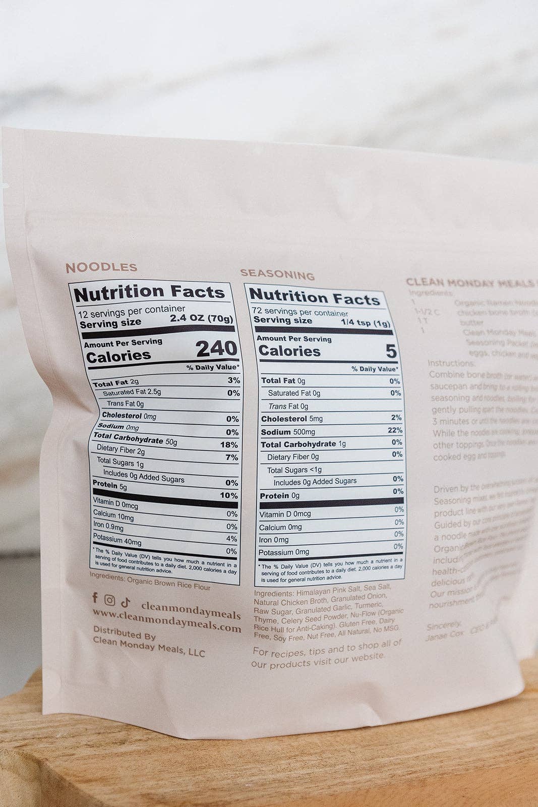 Organic Ramen Noodles | Clean Monday Meals