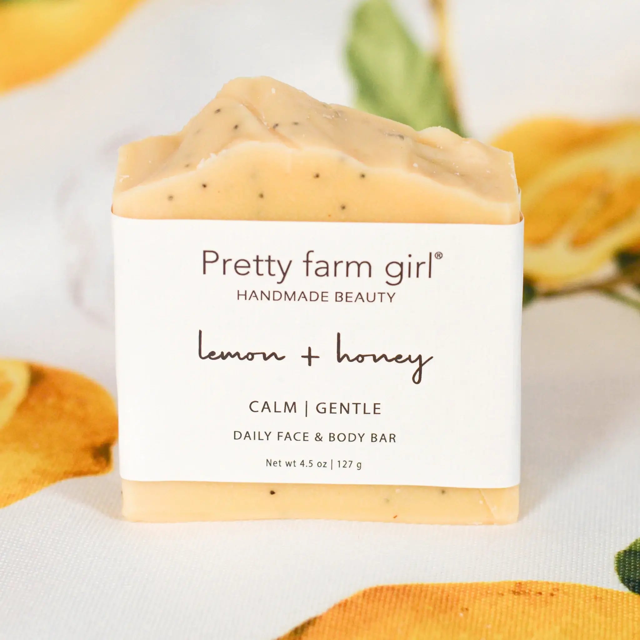 Lemon + Honey + Poppy Seed- Goat Milk Tallow Soap | Pretty Farm Girl
