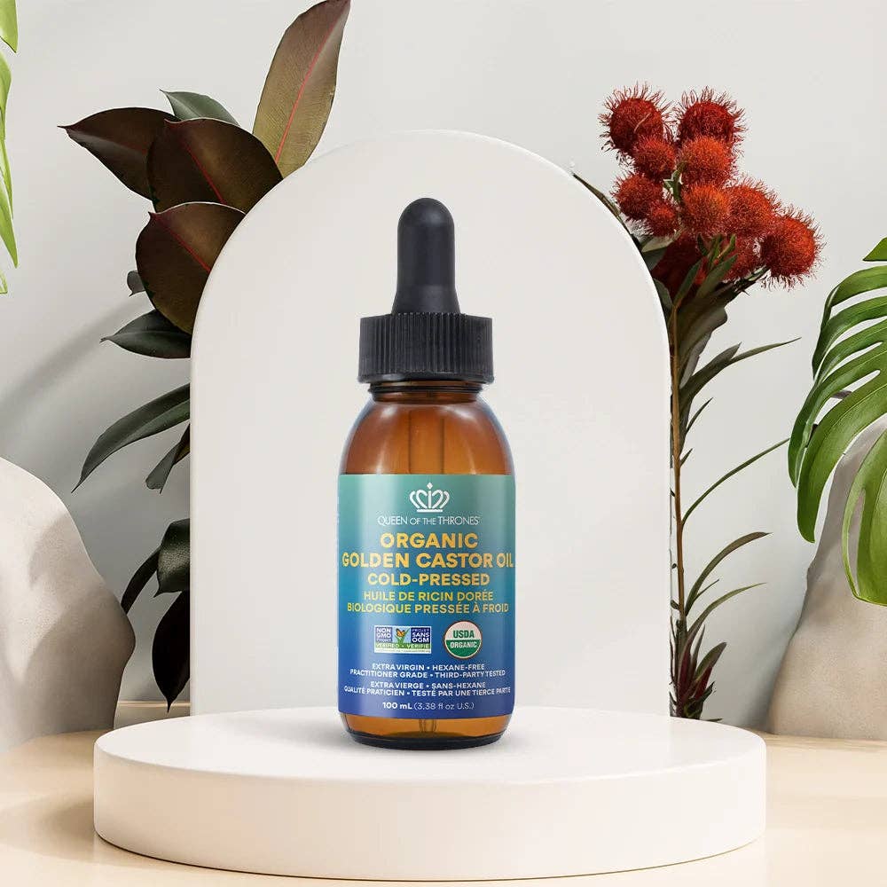 Organic Golden Castor Oil with Dropper 100mL