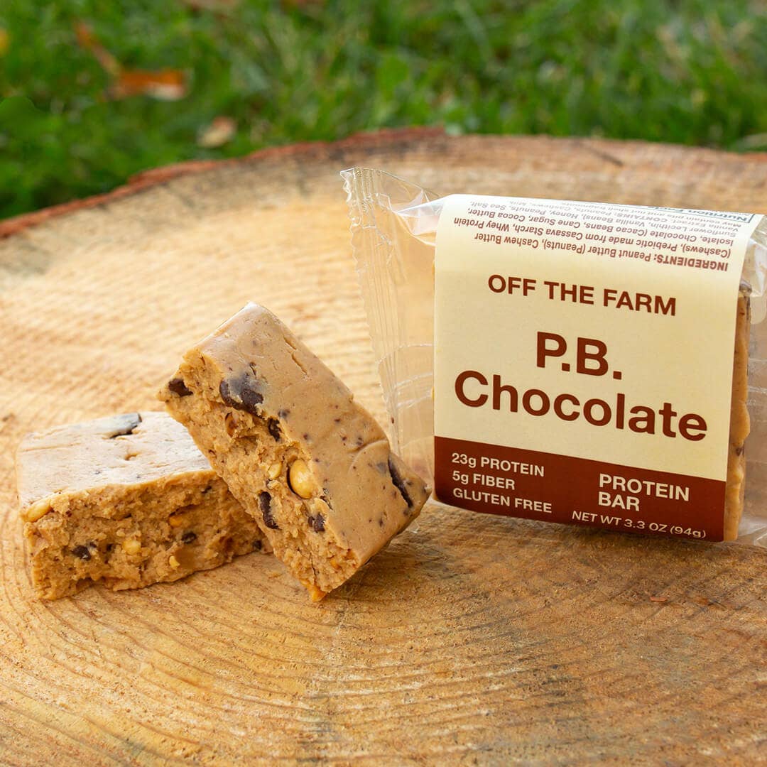 Peanut Butter Chocolate Protein Bar | Off the Farm