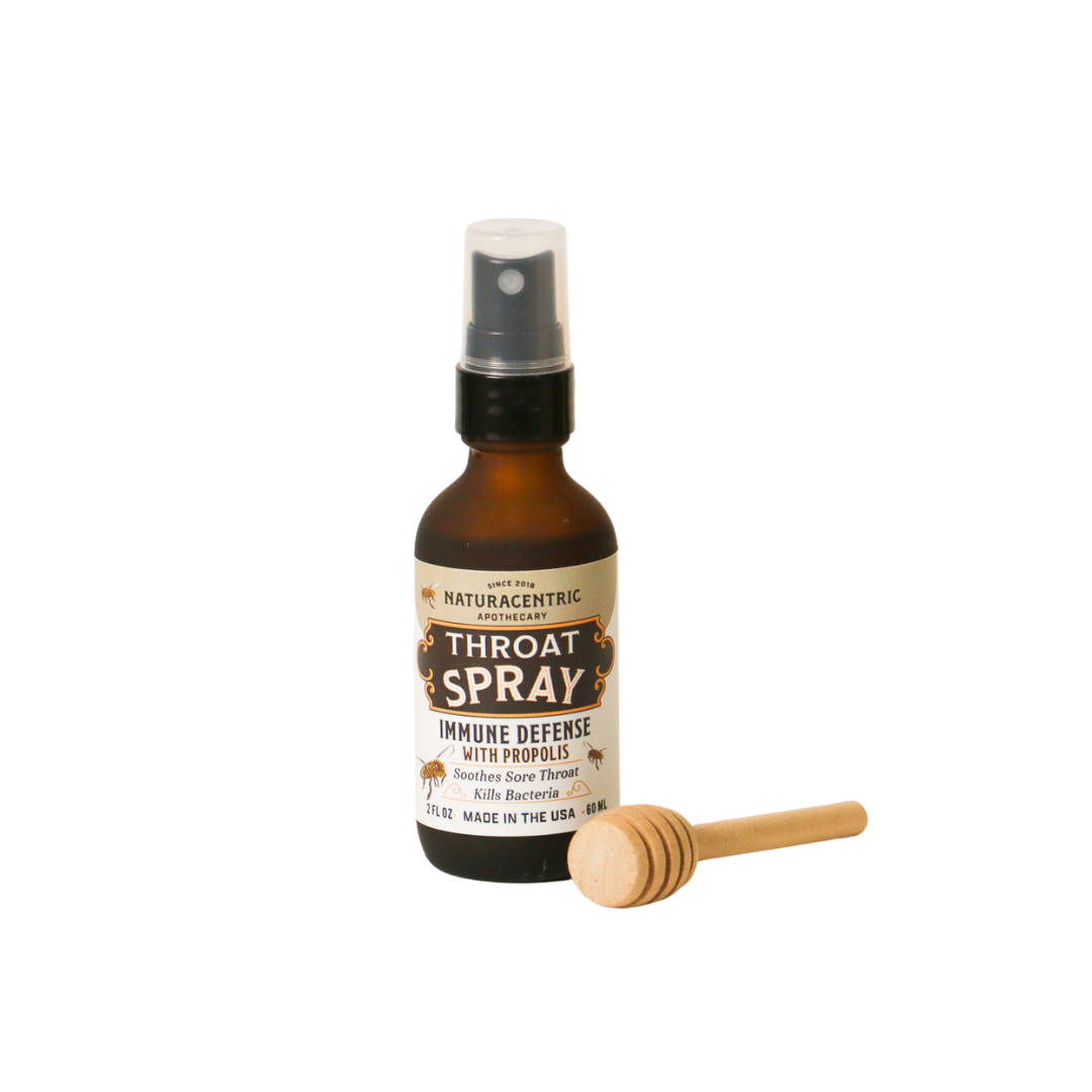 Immune Defense Throat Spray with Propolis & Honey | Naturacentric
