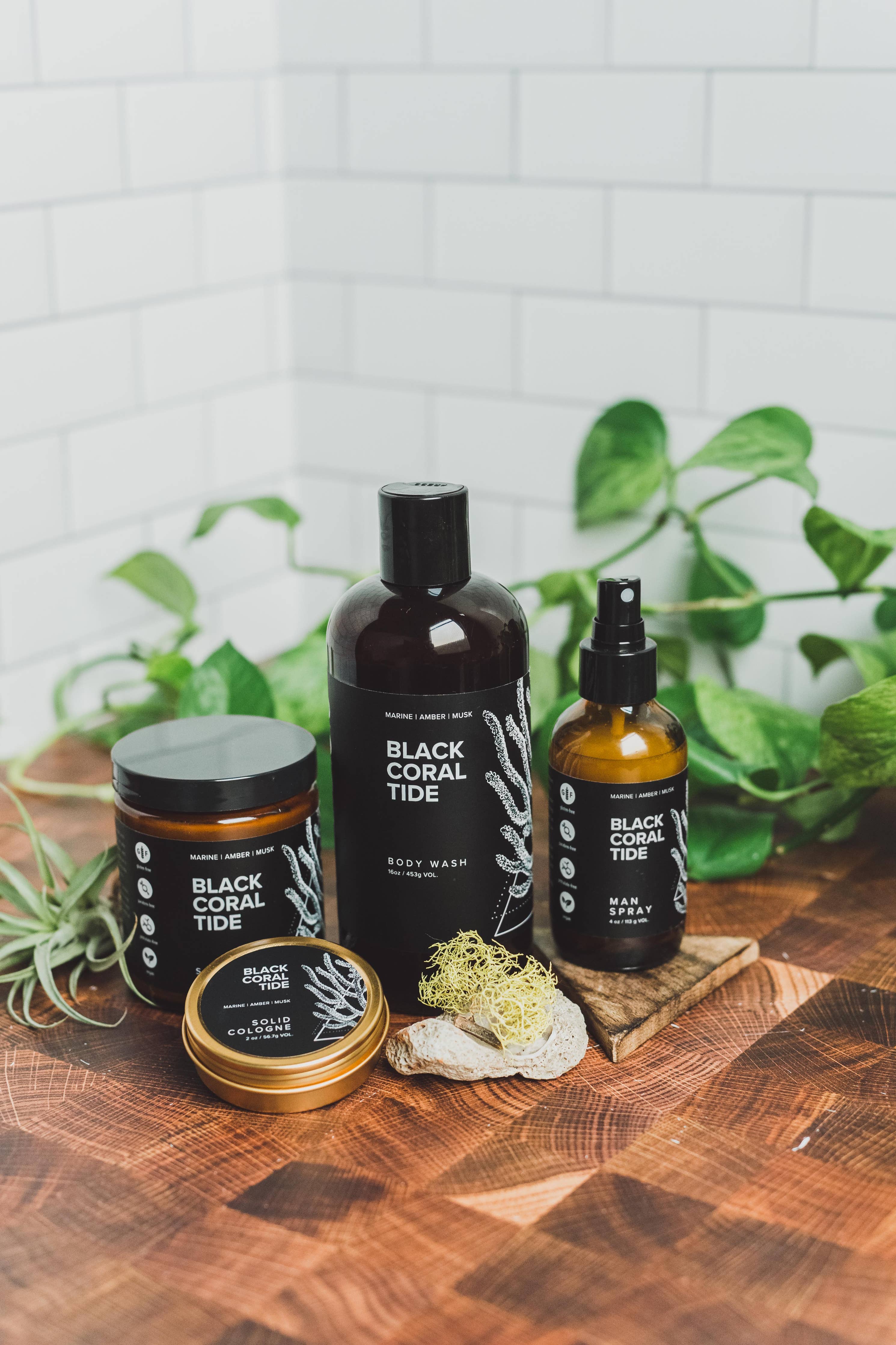 Man Spray 4 oz Black Coral Tide | Broken Top Goods