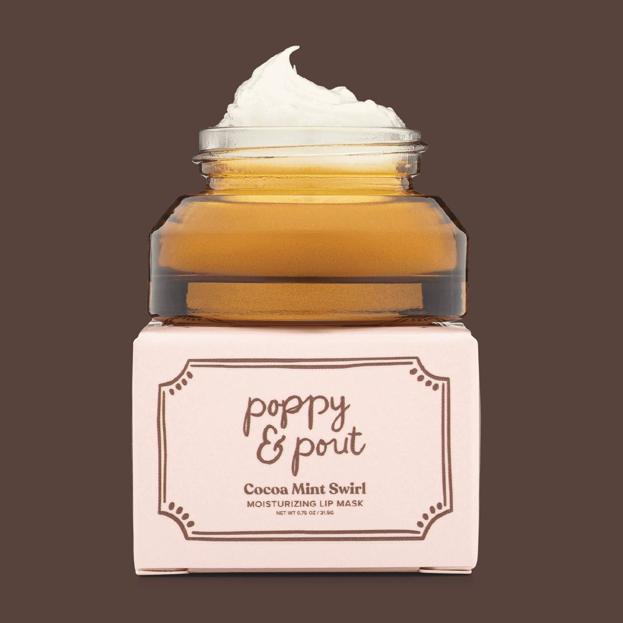 Lip Mask | Cocoa Mint Swirl | Poppy and Pout