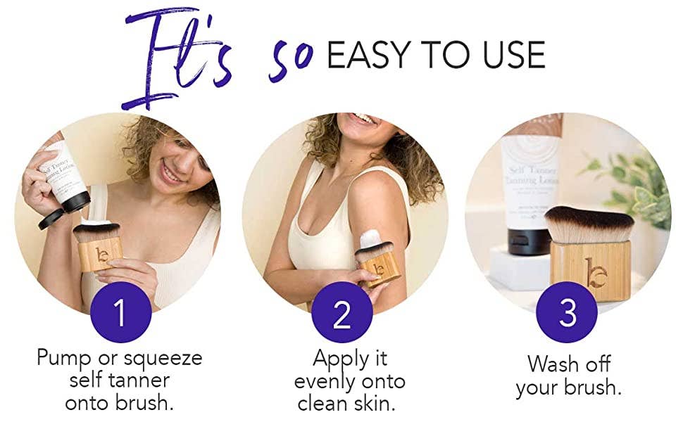 Self Tanner Application Kabuki Body Blending Brush | Beauty by Earth