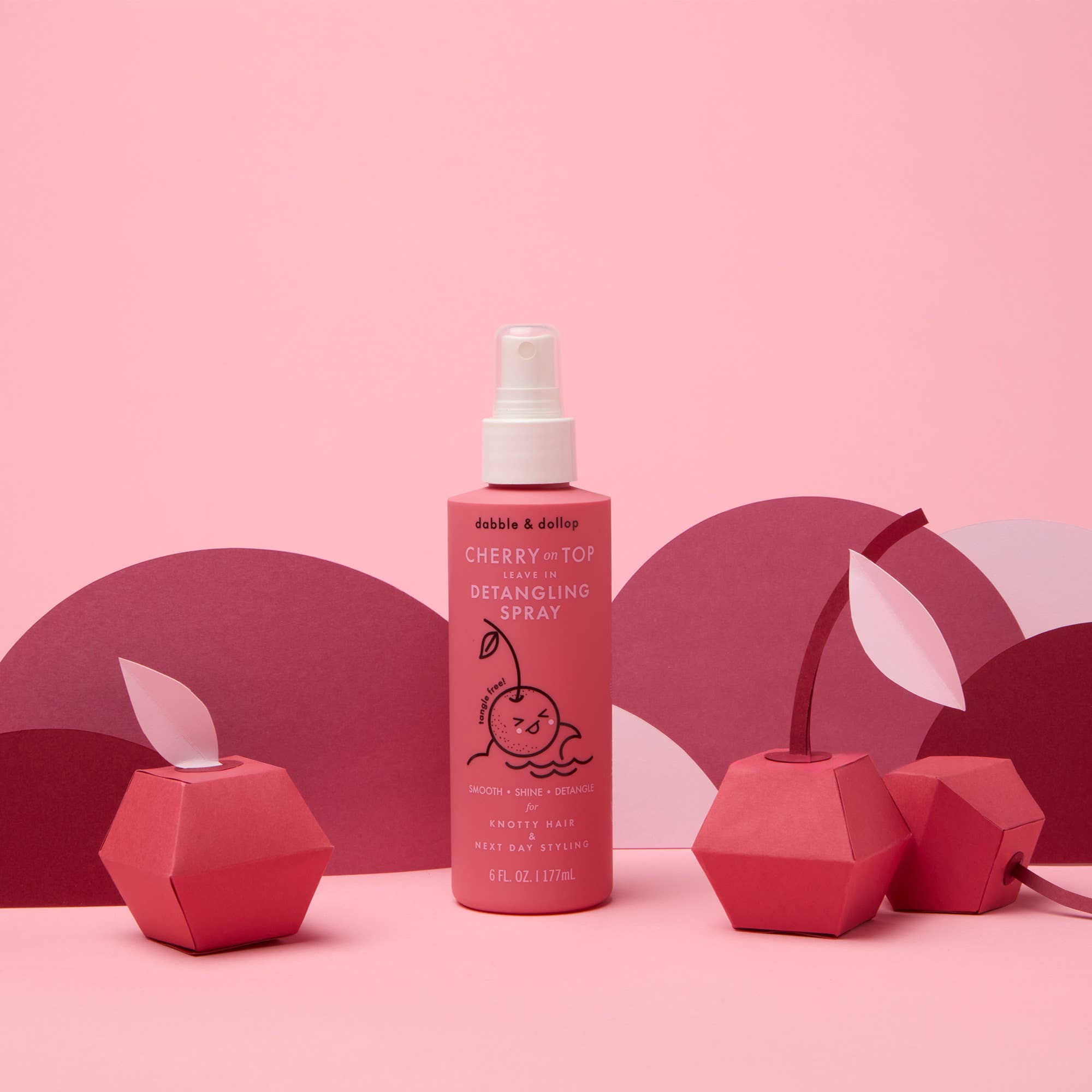 Cherry on Top Hair Detangling & Conditioning Spray | Dabble & Dollup