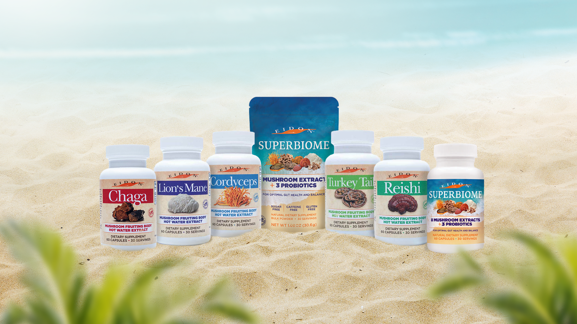 Reishi Mushroom Extract Capsules | Eidon Ionic Minerals