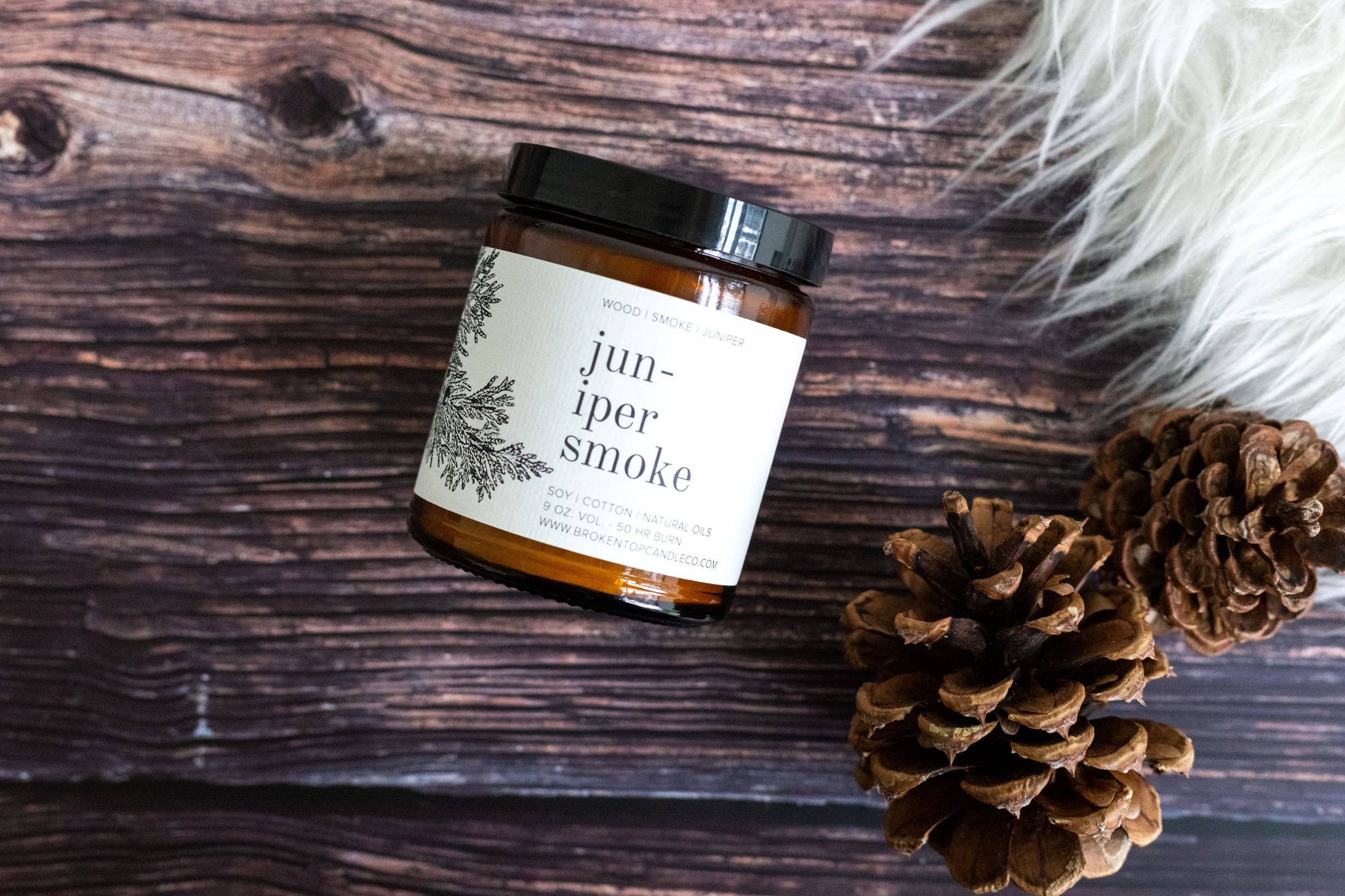Juniper Smoke 9oz Soy Candle | Broken Top Goods