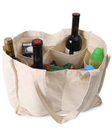 Reformation Refill Organic Cotton Shopping Bag with Pockets | Birdbath