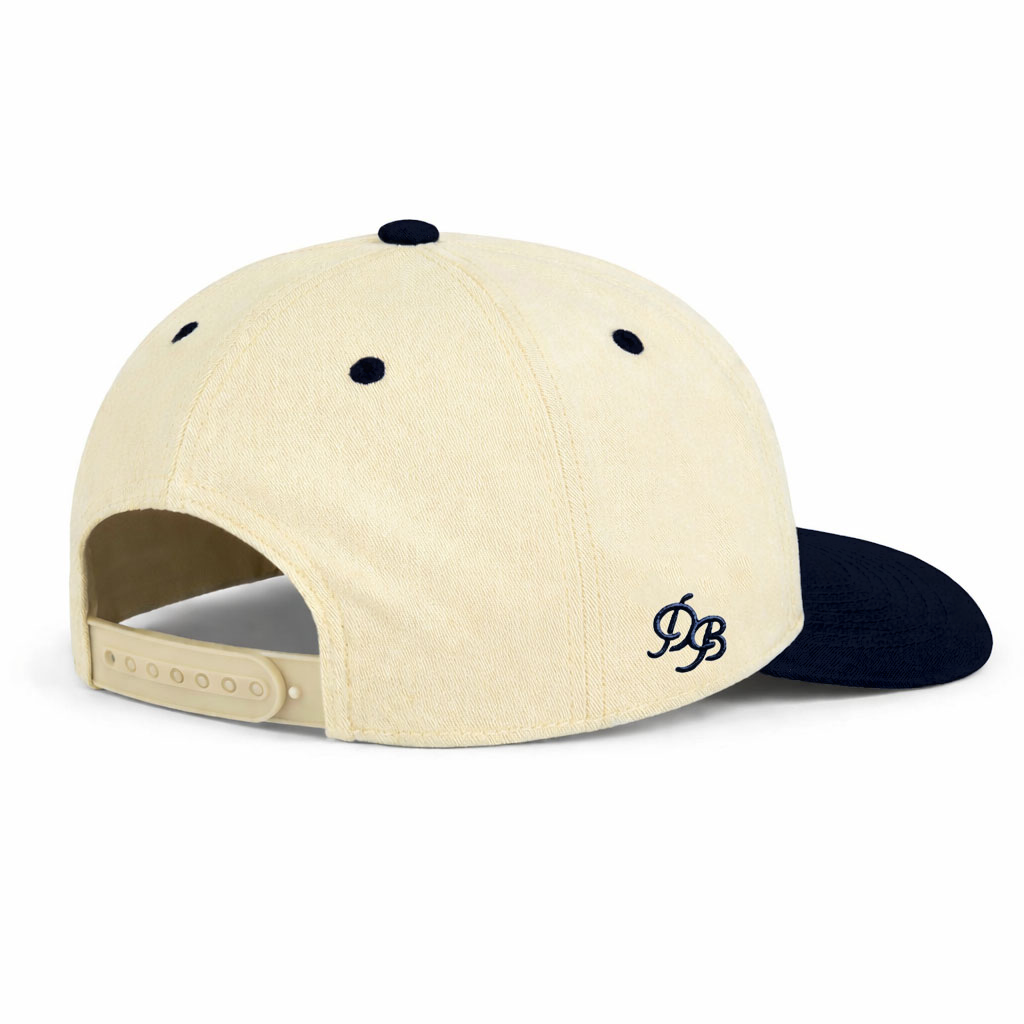 Dad 3D Puff Snapback - Cream Black | Dad Brand