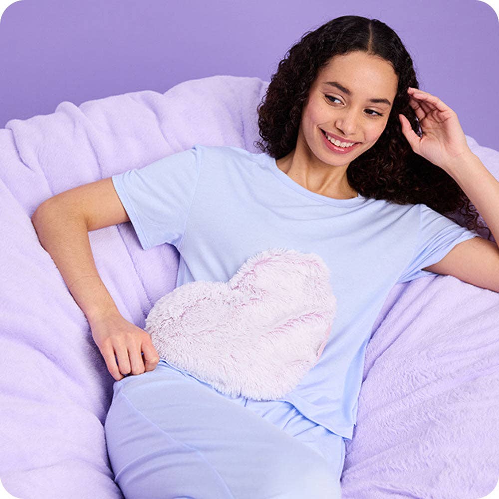 Marshmallow Lavender Heart Heat Pad | Warmies