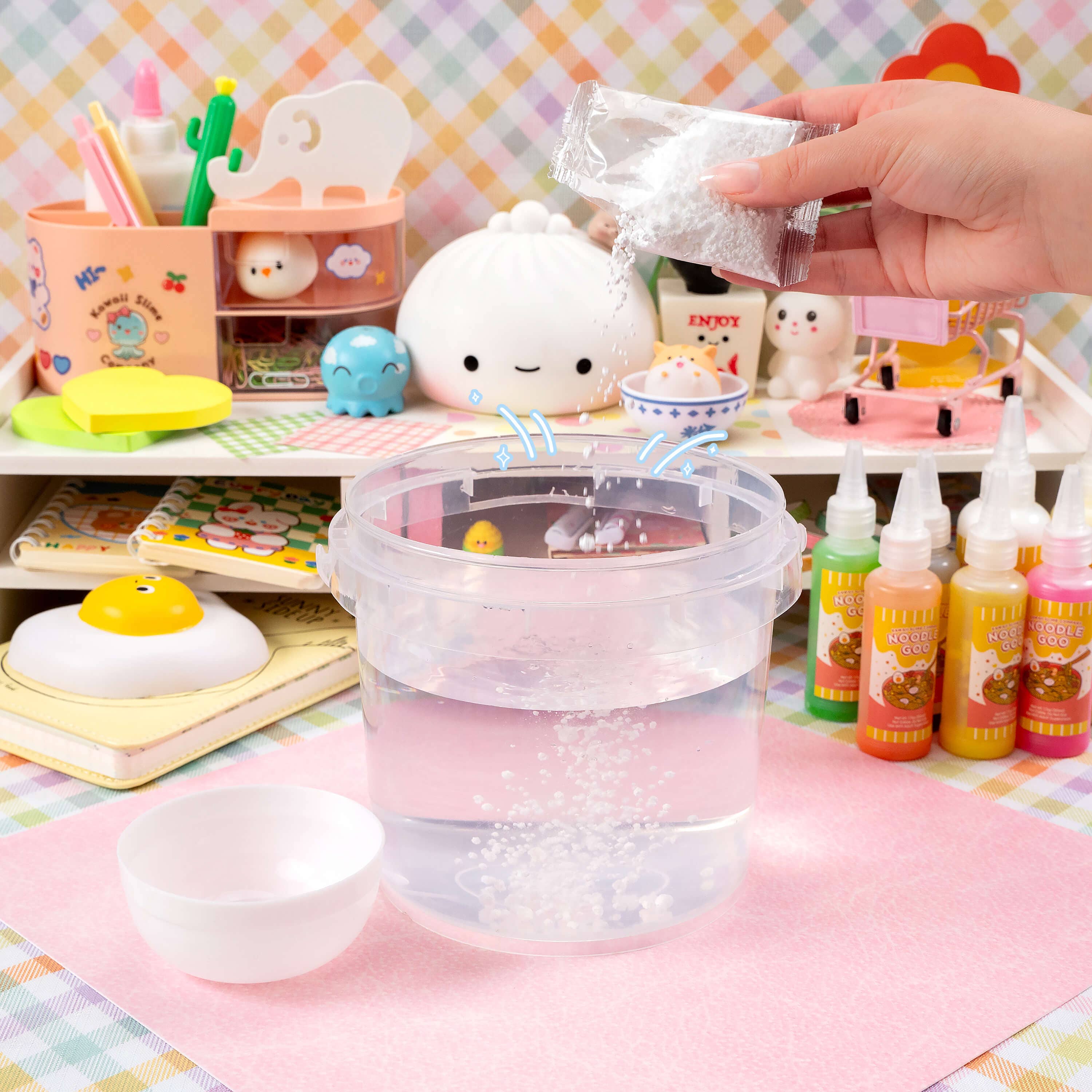 Instant Ramen Noodles Slime Science Kit | Kawaii Slime