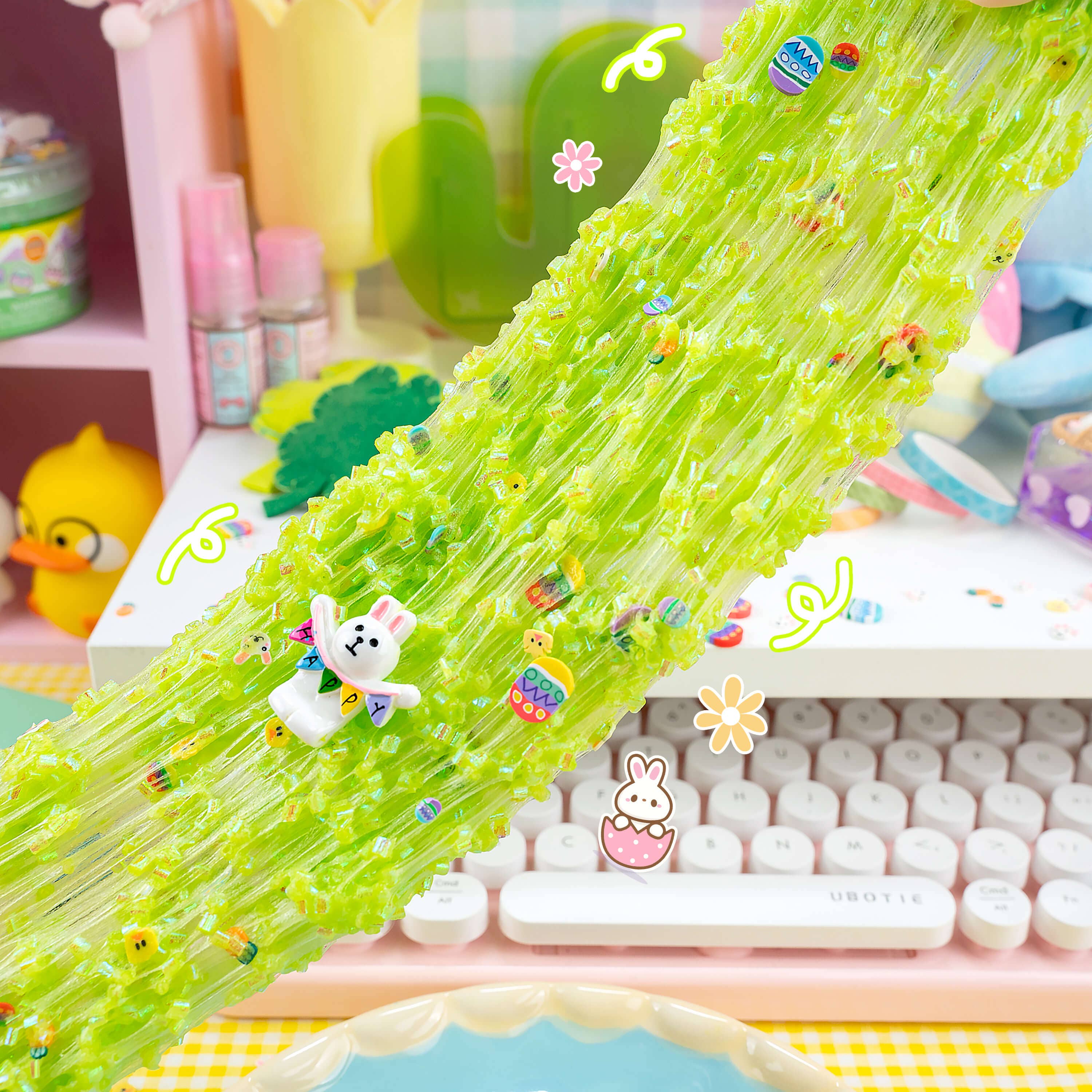Eggstravaganza Bingsu Bead Signature Dome™ Slime | Kawaii Slime
