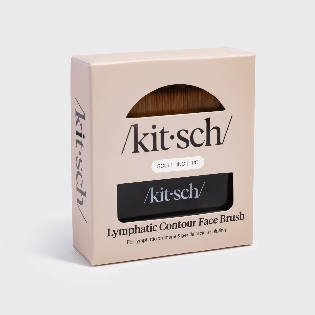 Lymphatic Contour Face Brush - Black | KITSCH