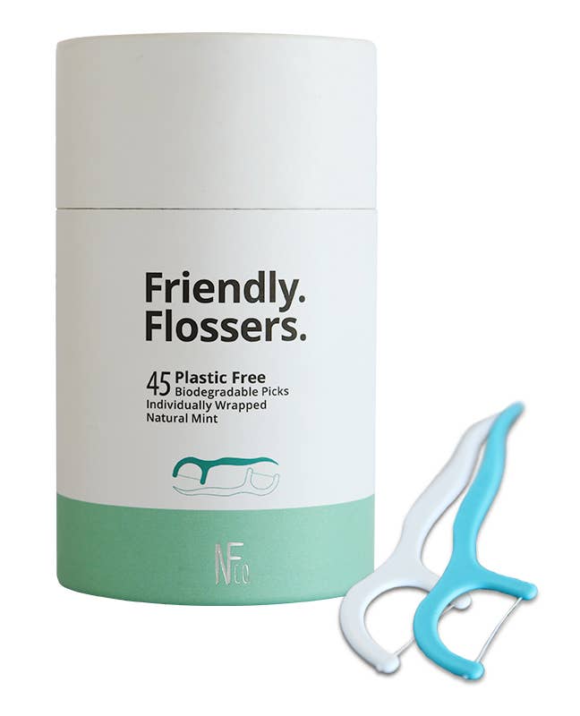 NFco Biodegradable Floss Picks 45 Pack | Jack N' Jill Kids