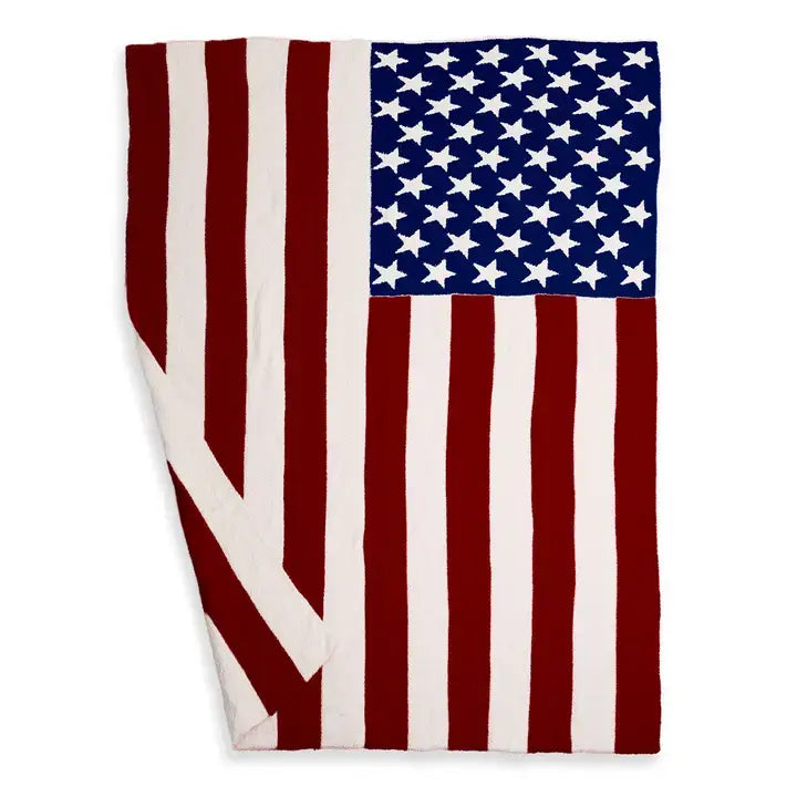 American Flag Design Cozy Soft Throw Blanket | Fashion City