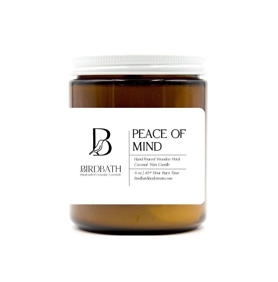 Peace of Mind Coconut Wax Candle | Birdbath