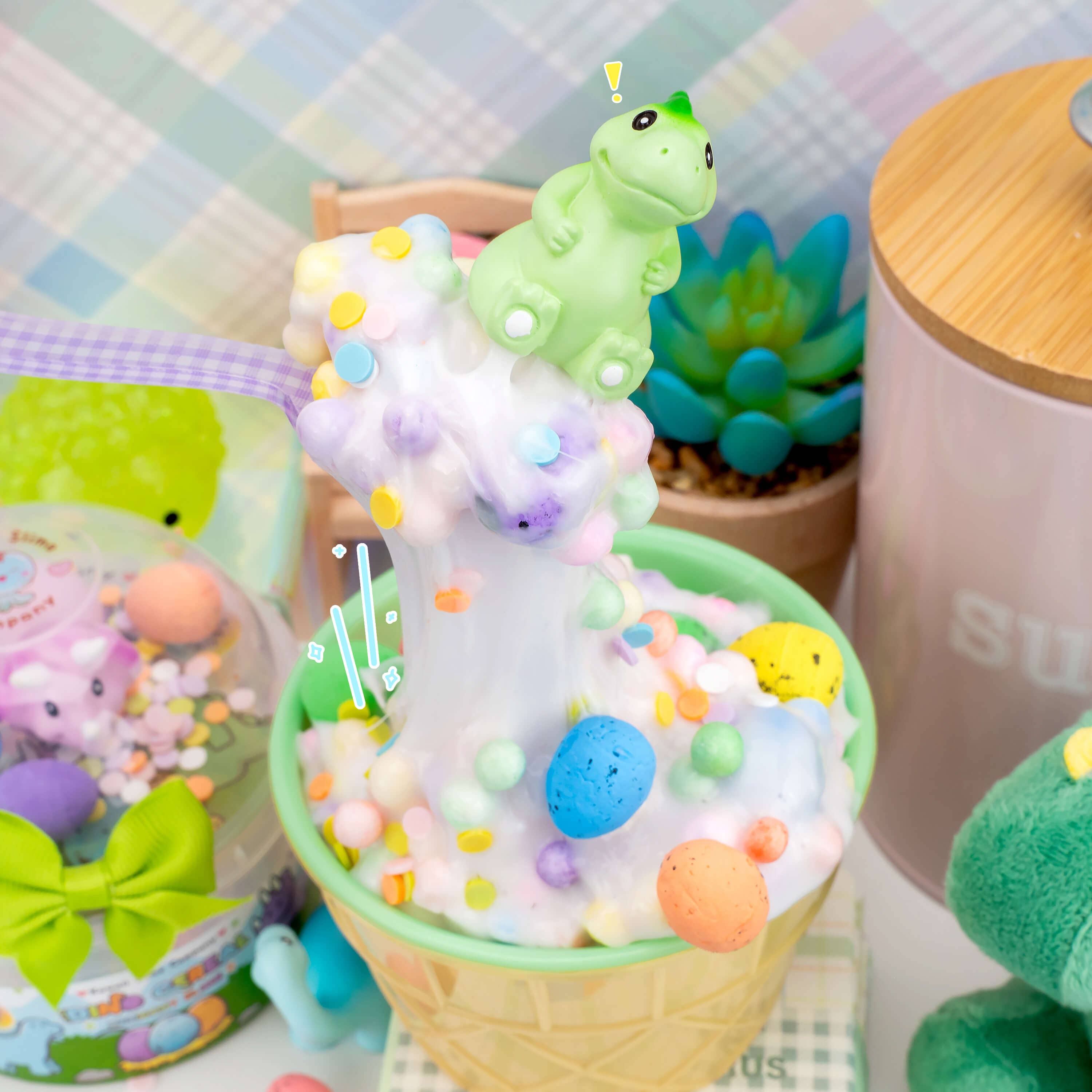 Dino Cereal Crunchy Signature Dome™ Slime | Kawaii Slime