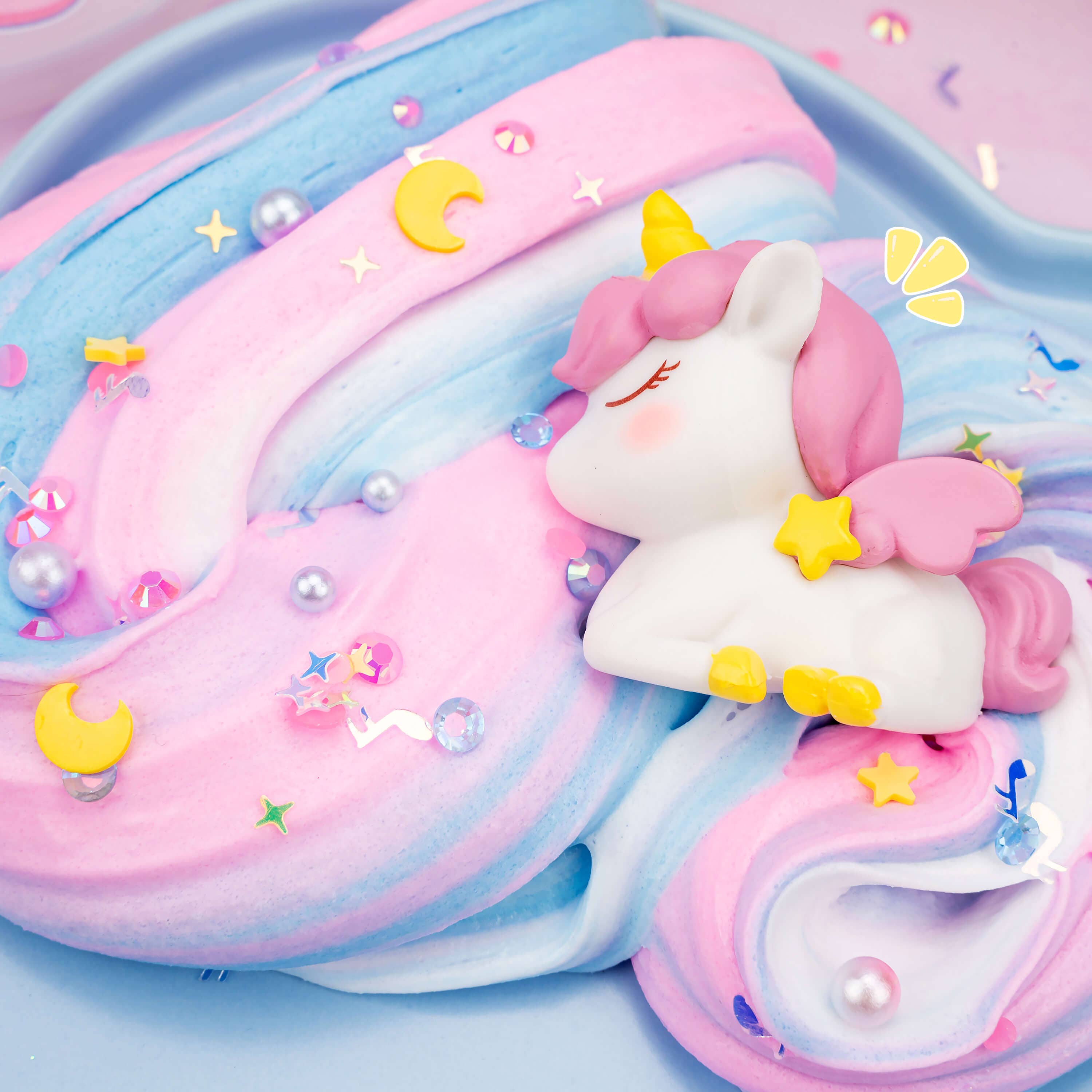 Unicorn Tales Sunbeam Serenade Butter Signature Dome™ Slime | Kawaii Slime