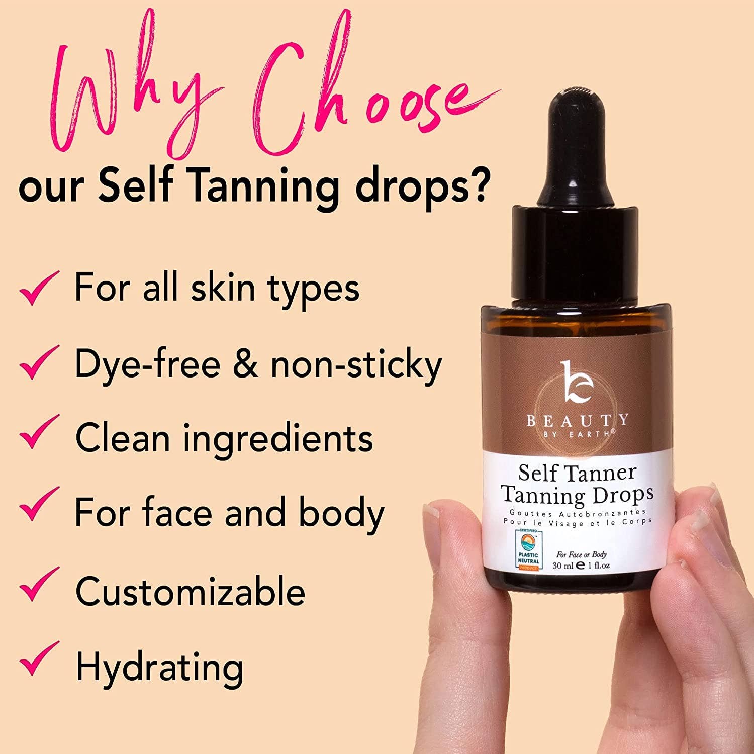 Self Tanner Drops | Beauty By Earth