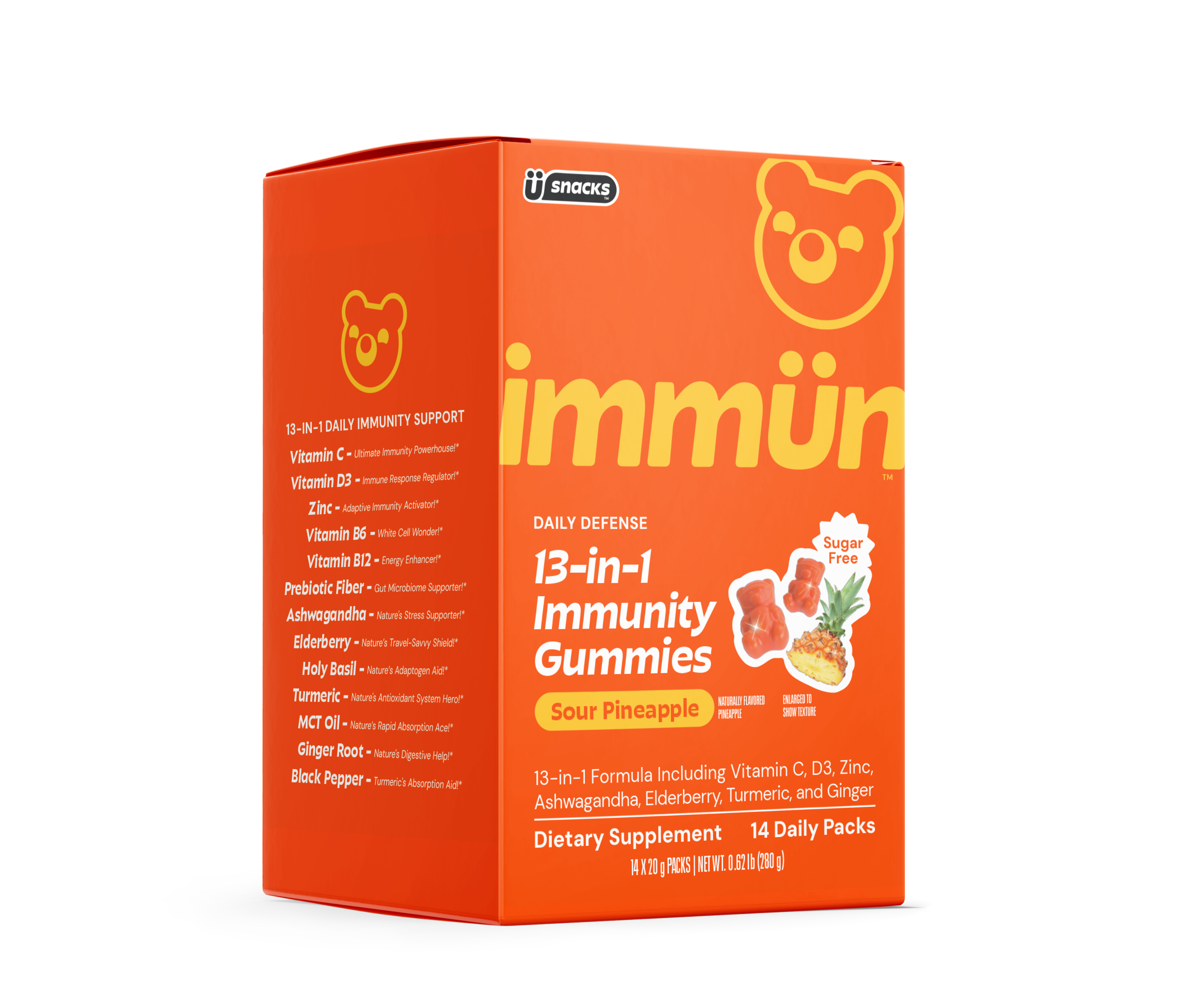 Immün Sugar Free Daily Immunity Gummies, 14 Servings | Grüns