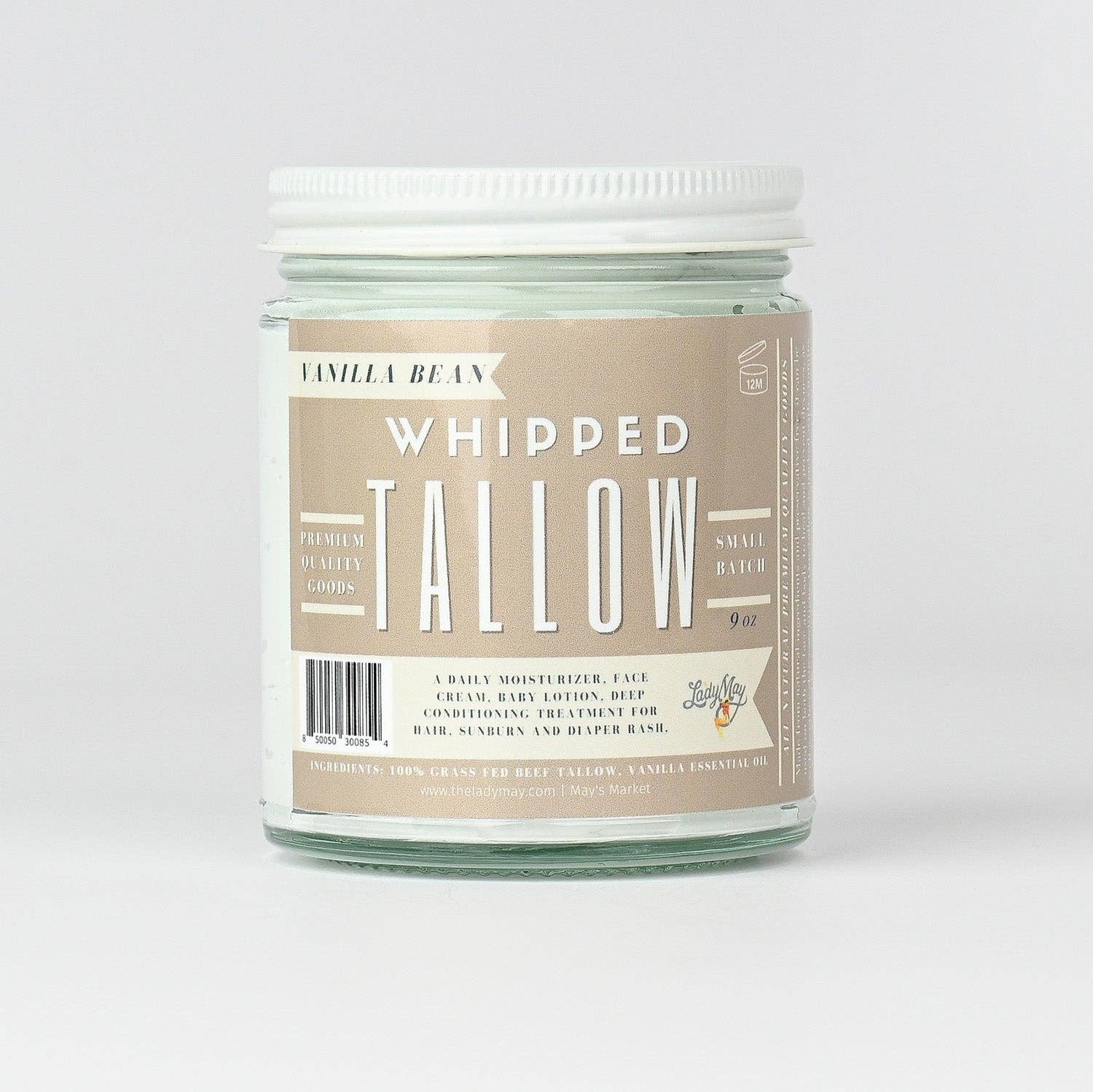 Whipped Tallow Vanilla Moisturizer | Lady May Tallow