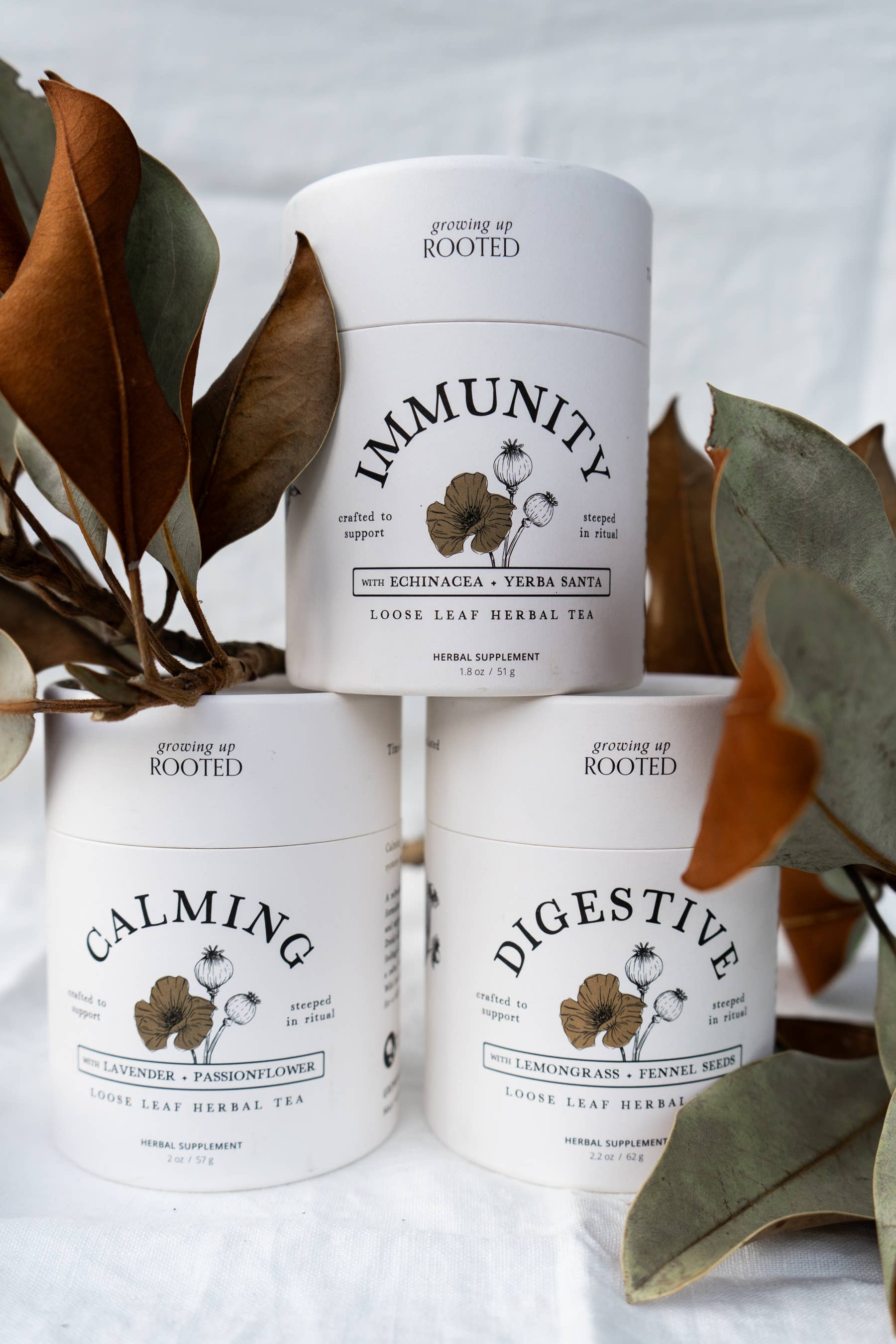 Calming Loose Leaf Herbal Tea | Stress Relief & Relaxation | Growing Up Rooted