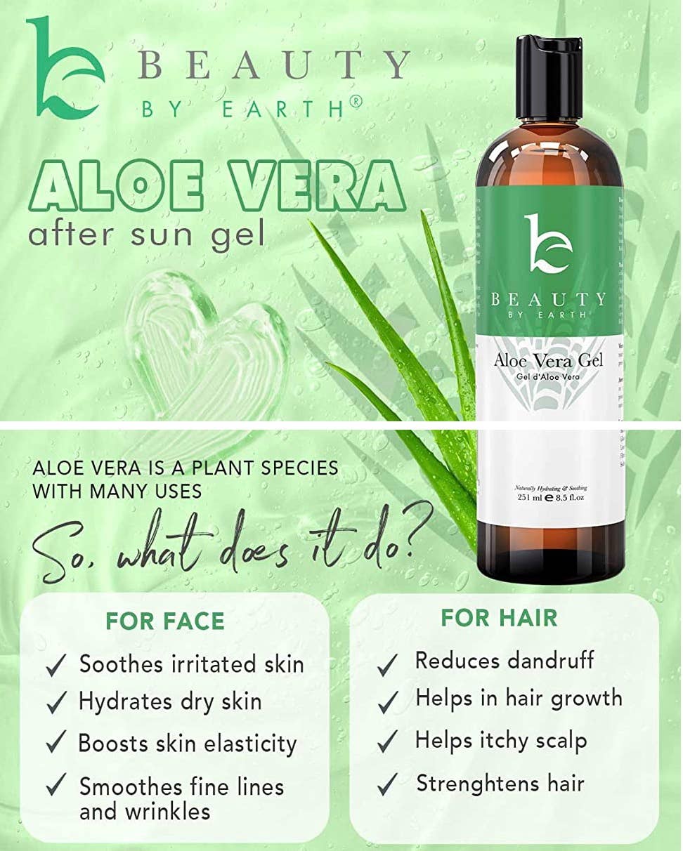 Aloe Vera Gel 8oz | Beauty By Earth
