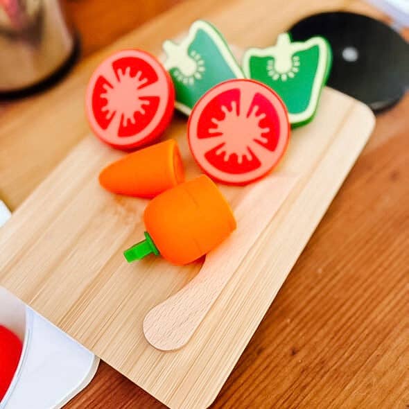 Chop & Play Veggies | Ryan and Rose