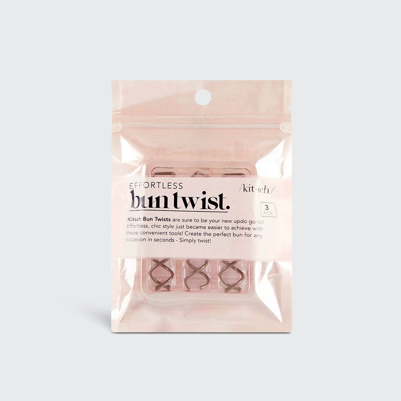 Bun Twist 3pc - Brown | KITSCH