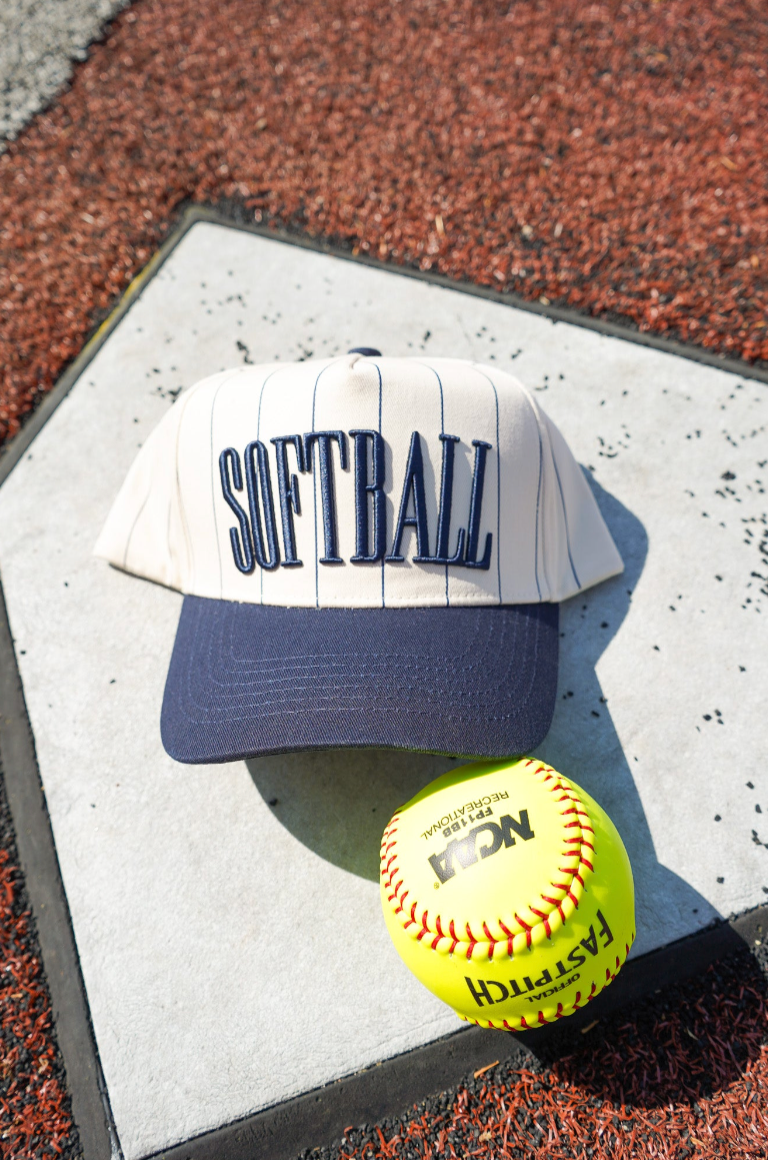 Softball - Striped Trucker Hat | Kenzkustomz