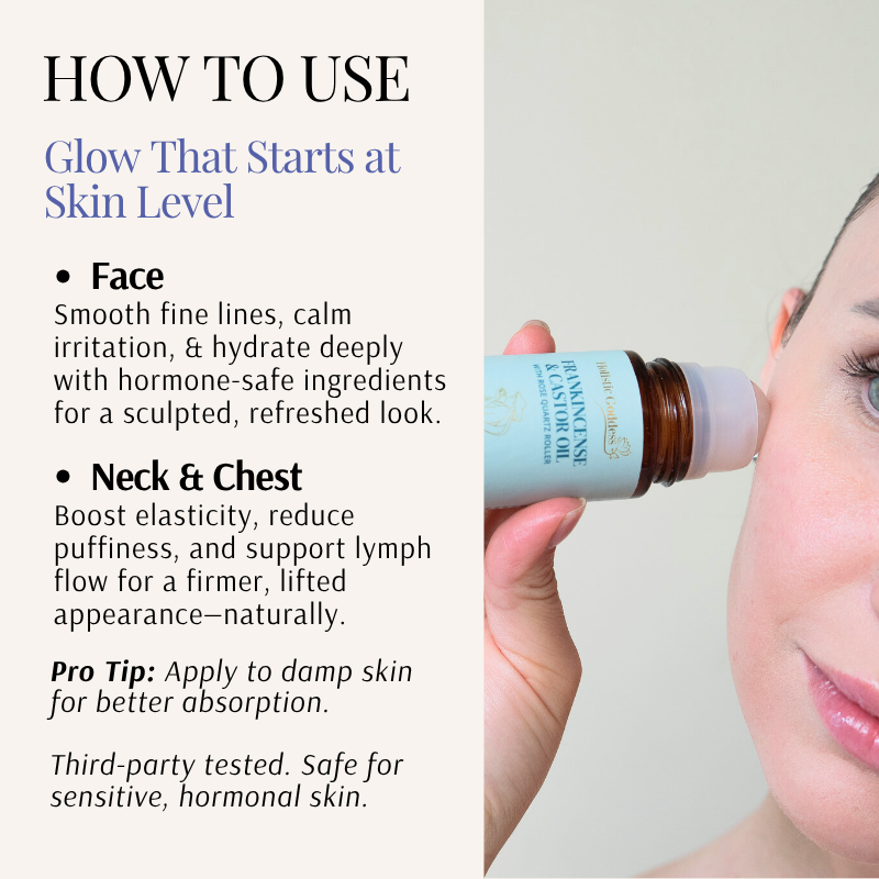 Organic Castor Oil Roll-on With Frankincense | Holistic Goddess