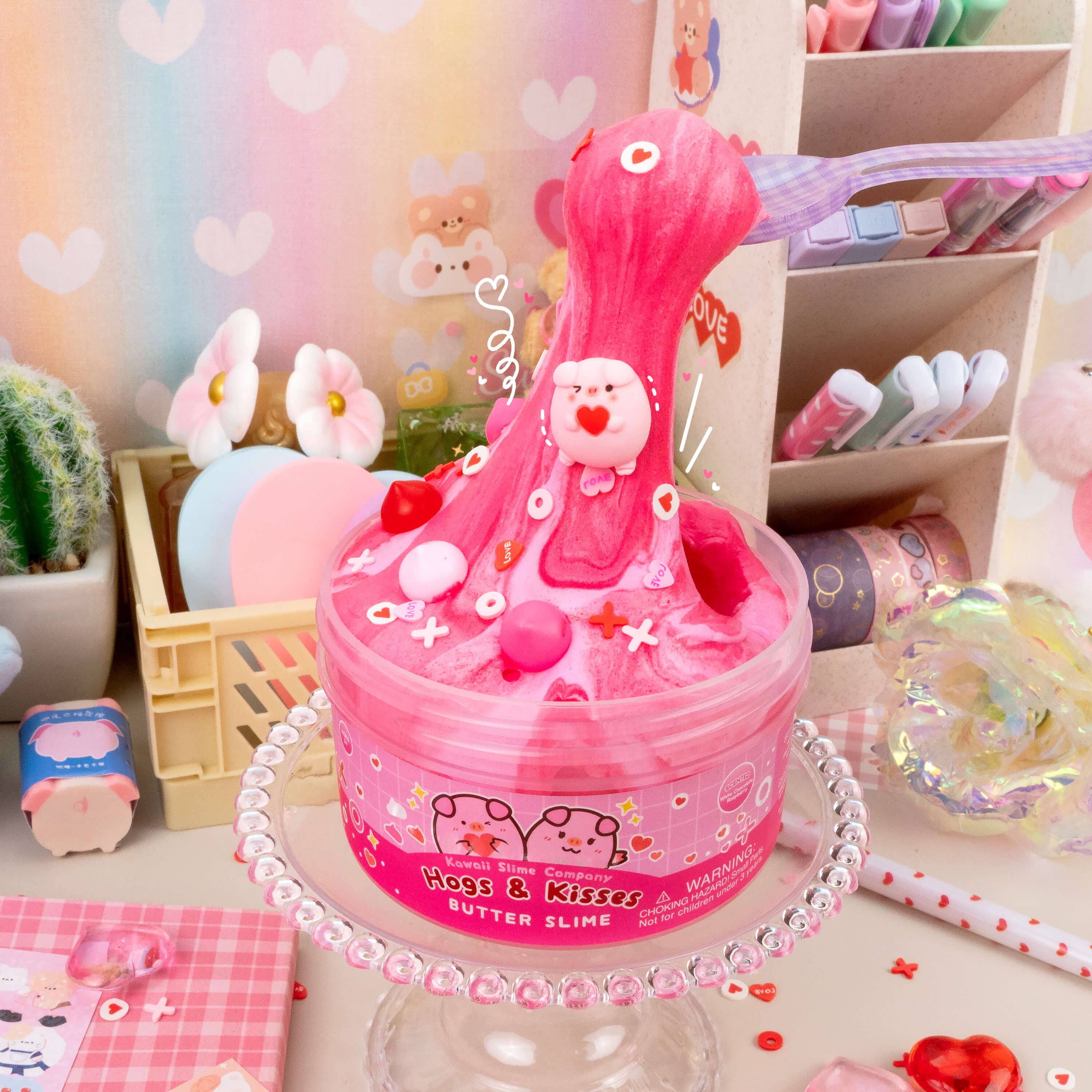 Hogs & Kisses Butter Signature Dome™ Slime | Kawaii Slime
