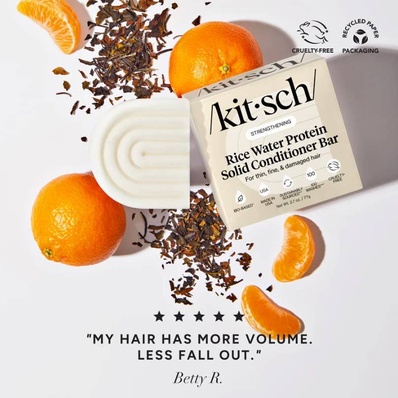 Rice Water Shampoo & Conditioner Bar Combo for Hair Growth | KITSCH