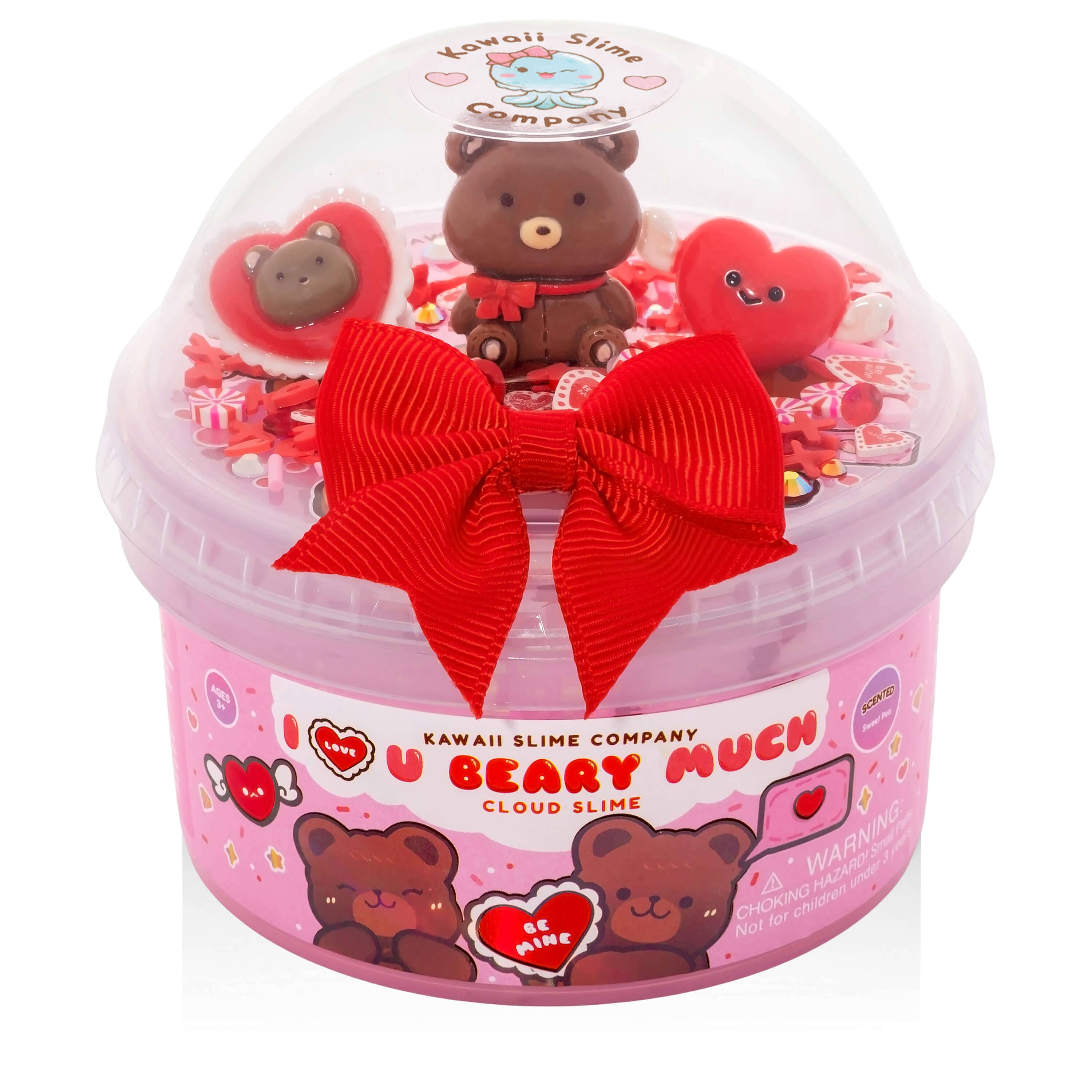 I Love You Beary Much Cloud Signature Dome™ Slime | Kawaii Slime
