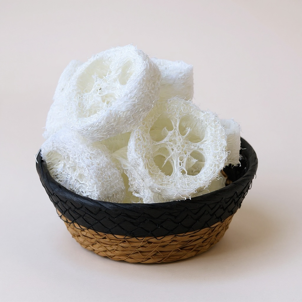 Natural Luffa Cuts – Eco-Friendly Exfoliating Sponge Discs | Earthcraft Home