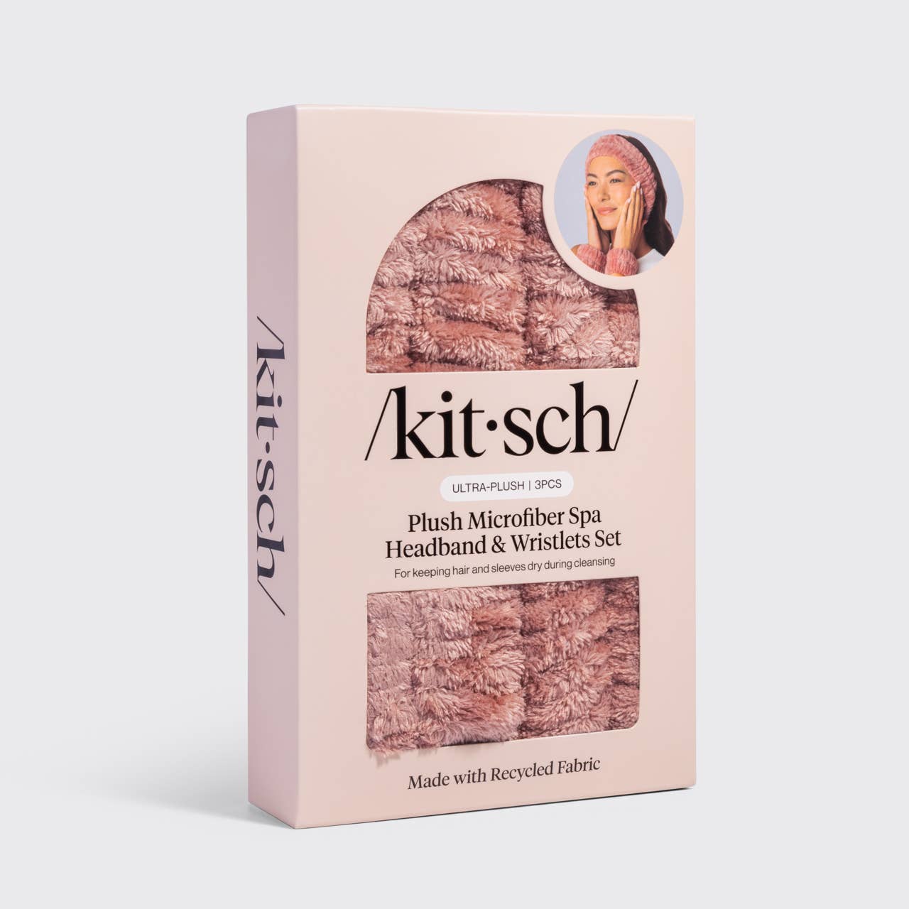 Spa Headband and Wristlets 3pc Set - Terracotta | KITSCH