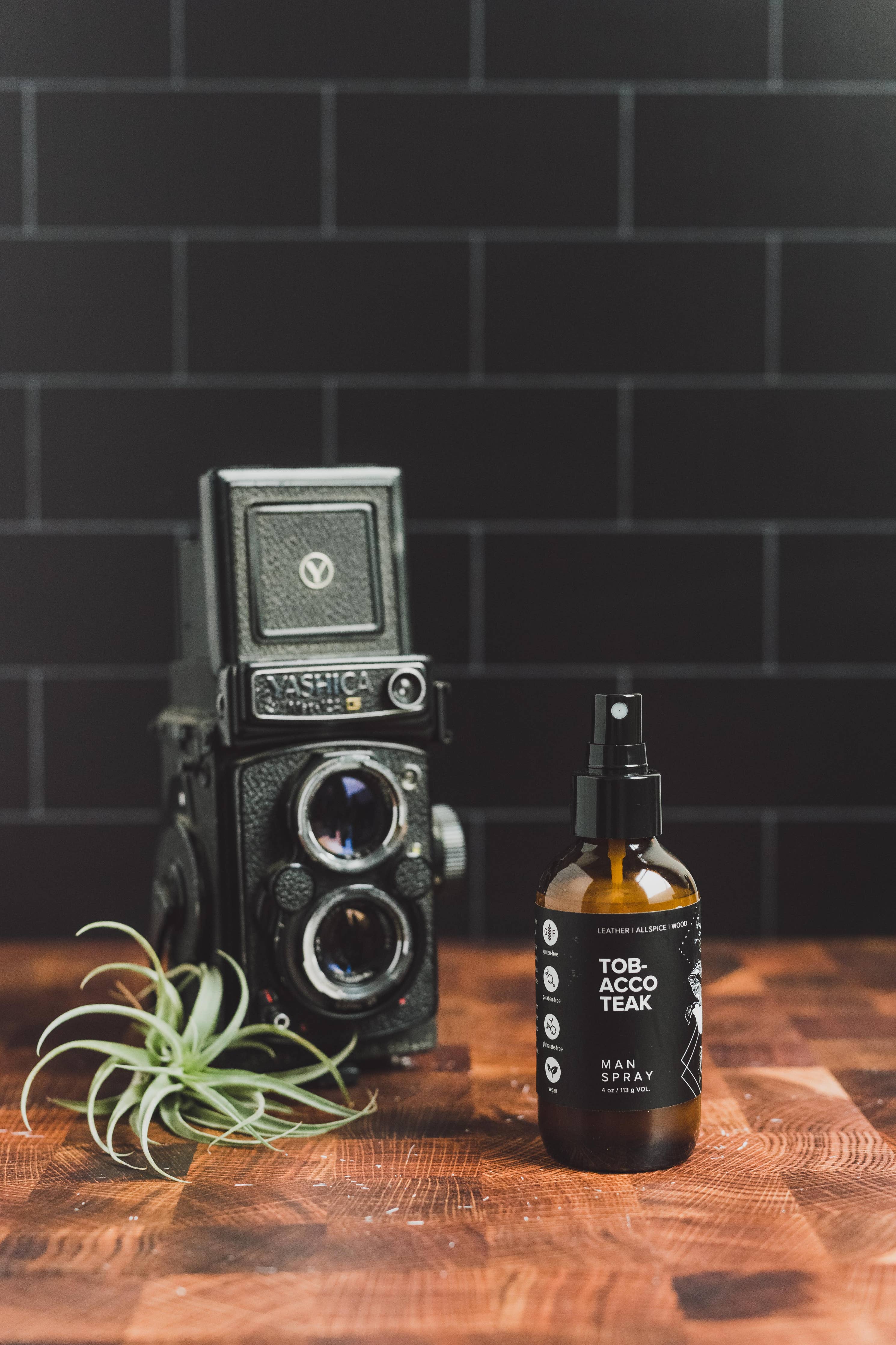 Man Spray 4 oz Tobacco Teak | Broken Top Goods