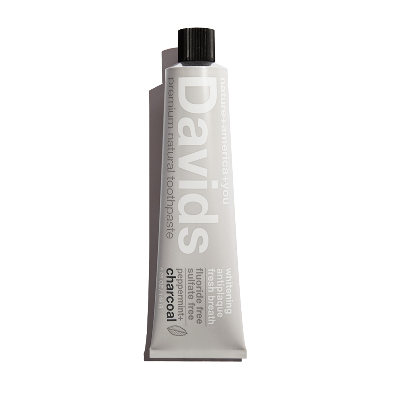 Davids Premium Toothpaste Charcoal+Peppermint | Davids