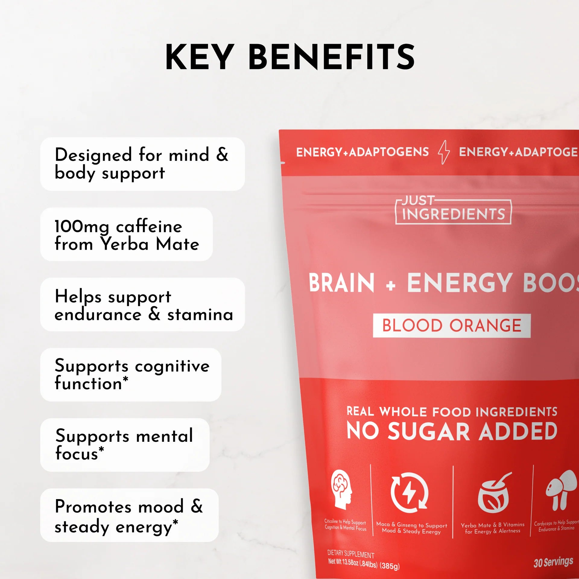 Pomegranate Blood Orange Energy | Just Ingredients