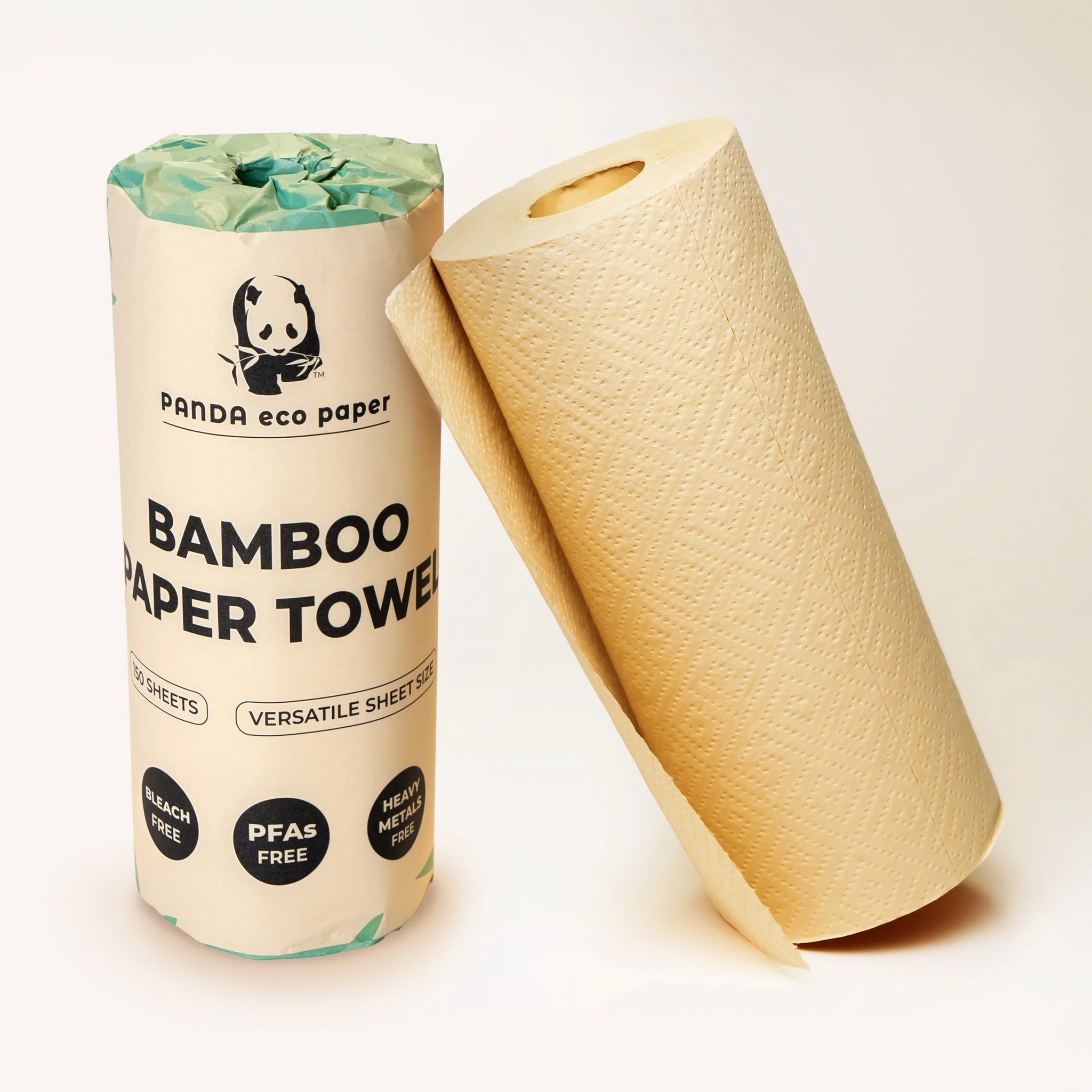 Unbleached Bamboo Paper Towels | Panda Eco