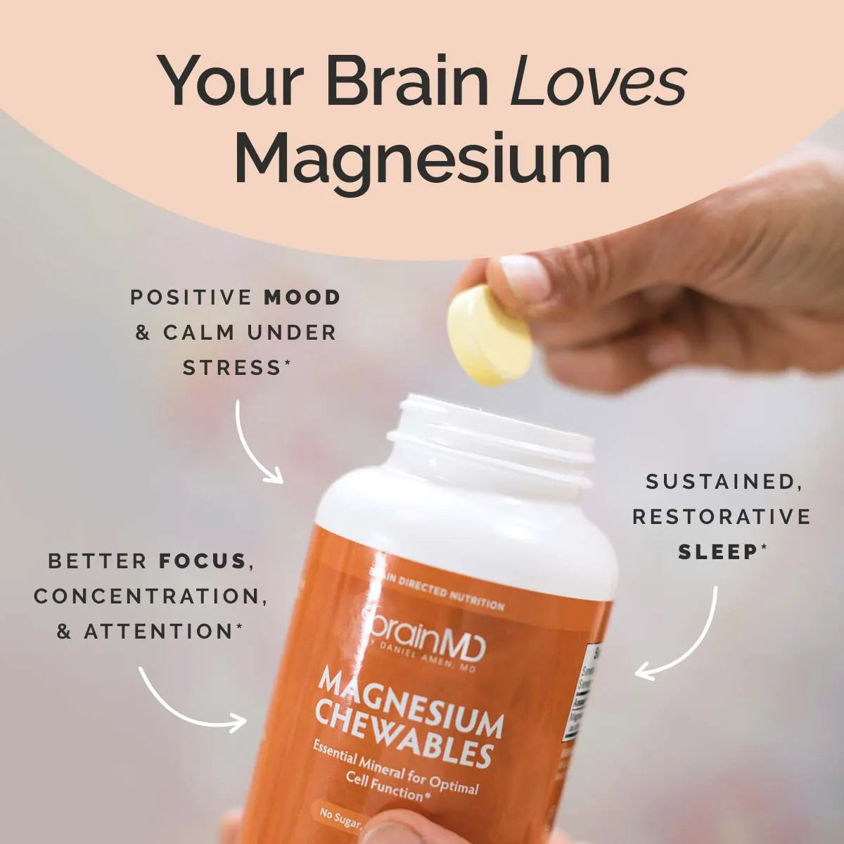 Magnesium Chewables | Brain MD by Daniel Amen, MD