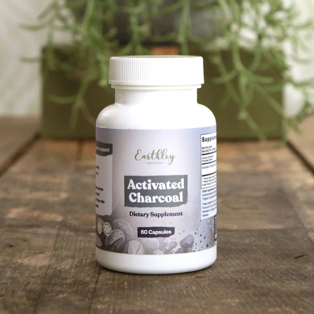 Activated Charcoal Capsules 60 ct. | Earthley