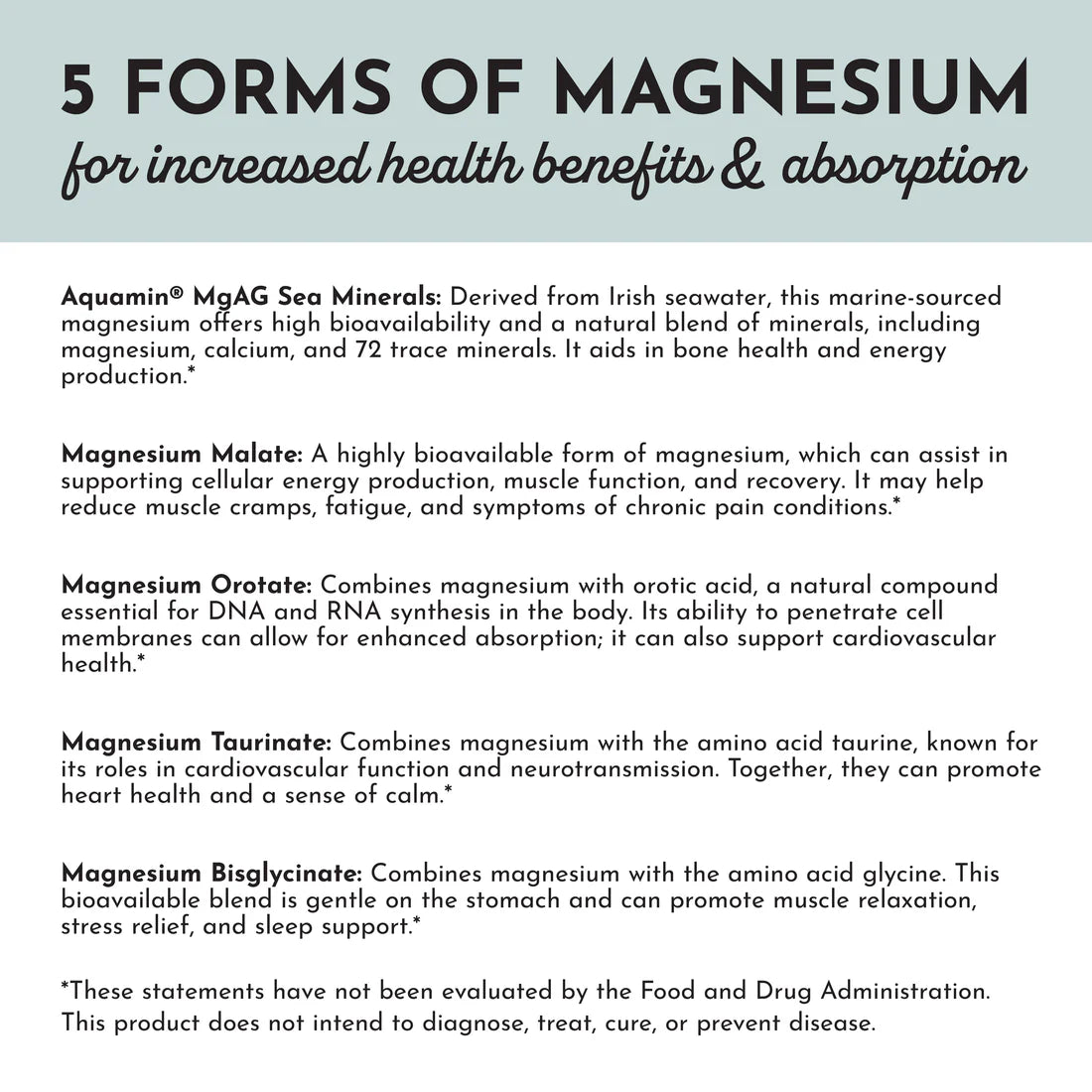 Magnesium Complex | Just Ingredients