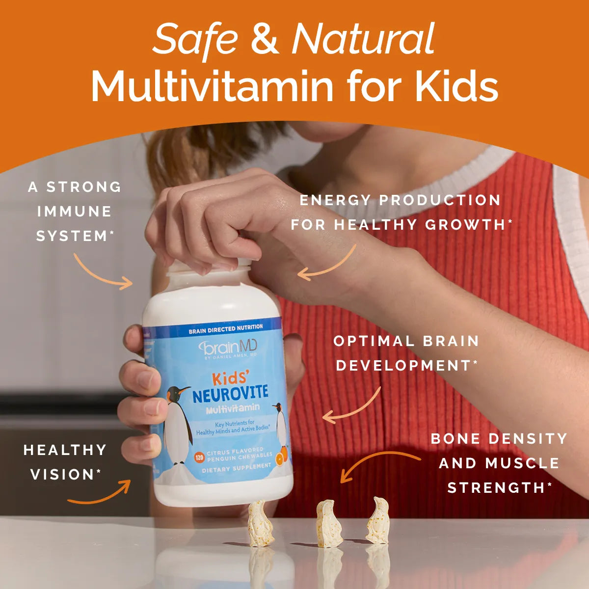 Kids NeuroVite Multivitamin Chewables | Brain MD by Daniel Amen, MD