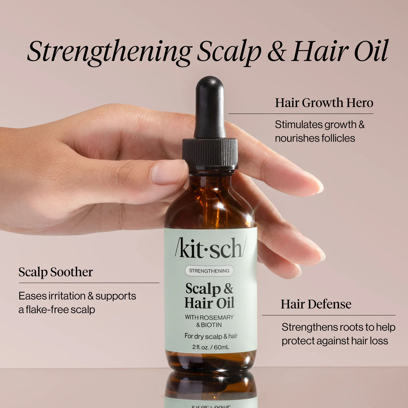 Scalp and Hair Oil - Rosemary & Biotin | Kitsch