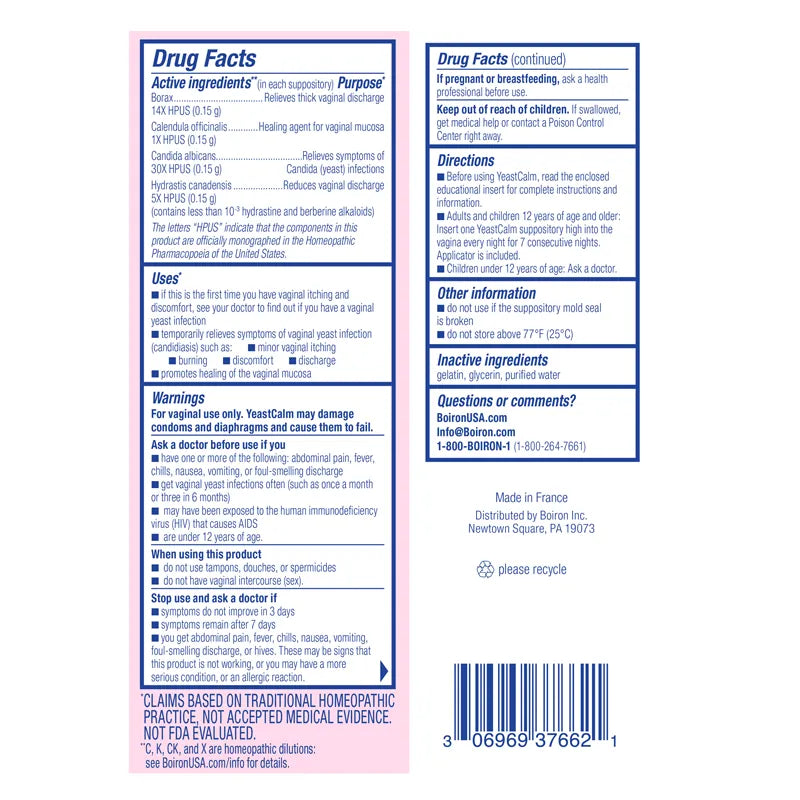 Yeast Calm | Boiron